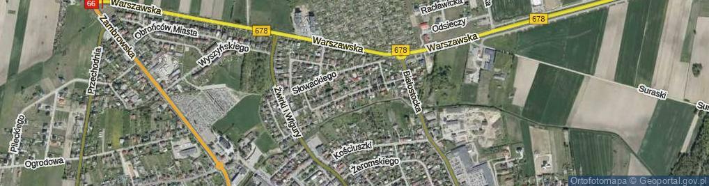 Zdjęcie satelitarne Skłodowskiej-Curie Marii ul.